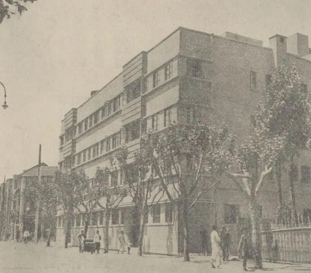 合记公寓初建成时，来源：《中国建筑》第三卷第三期