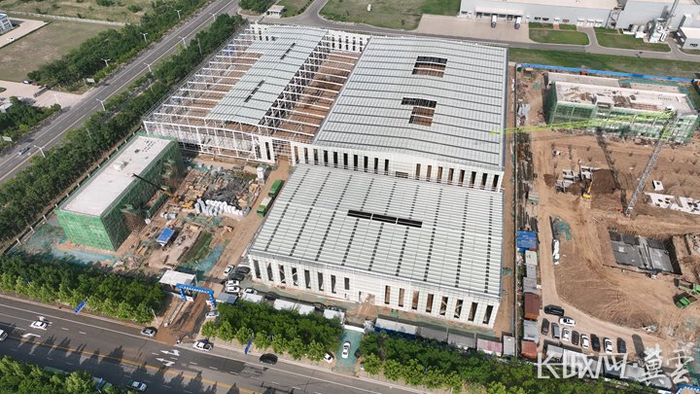 省重点项目沧州云开智能装备有限公司智能二冷系统、智能压差过滤机项目施工现场。通讯员王赢宽 摄