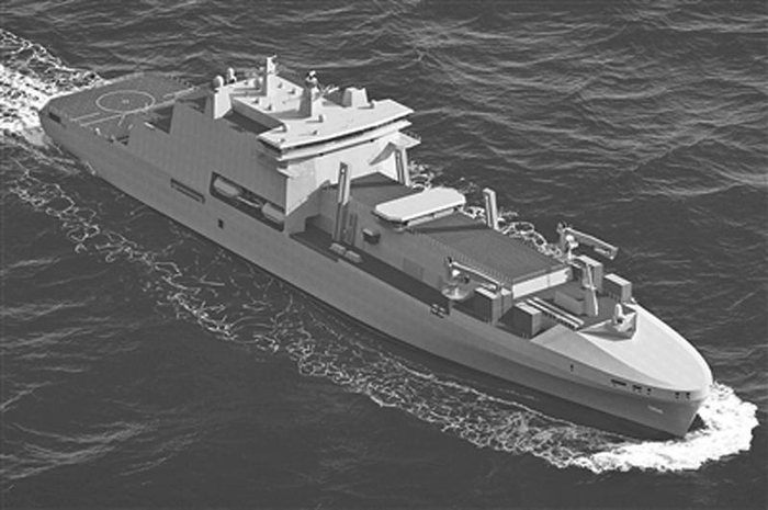 FSS干货补给舰（设计图）。资料图片