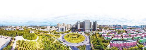     10月25日航拍的燕郊高新区。河北日报通讯员 李 辉摄