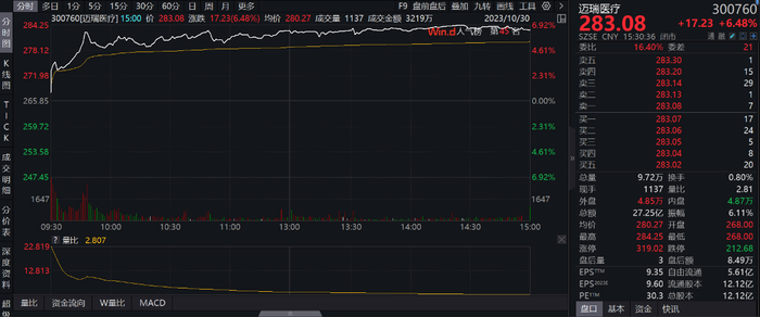 图表一：公司股价走势图