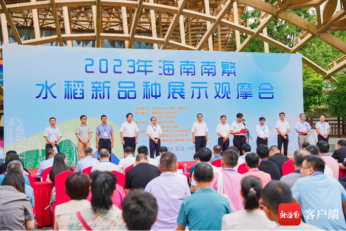 　　10月30日，2023年海南南繁水稻新品种展示观摩会在三亚举行。记者 利声富 摄