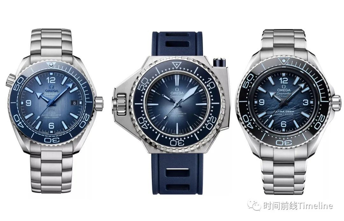 从左到右，海洋宇宙600米、PLOPROF 1200米、海洋宇宙6000米。