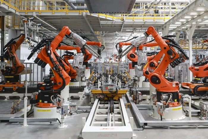 资料图：大众安徽生产车间。范柏文 摄