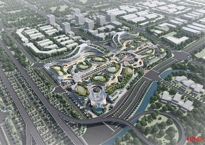 ▲奥特莱斯—天府未莱·临空国际购物公园项目效果图