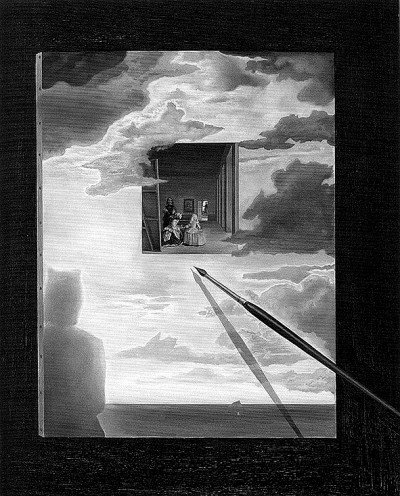     达利创作的《宫娥》变体画