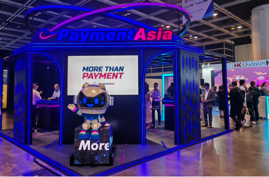 图为香港金融科技周展厅。