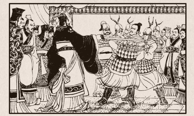 连环画《楚灵王》插图。（冯梦龙 原著，吴其柔 改编，郭兵 惠丽华 绘，上海人民美术出版社1982年版）