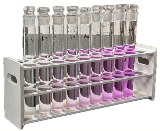 图1亚硝酸盐标准曲线比色工作液