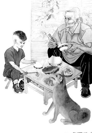 小说插图 白莲绘