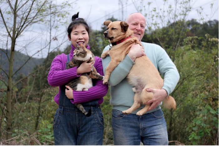 图注：洋景漂第五米和妻子舒悦