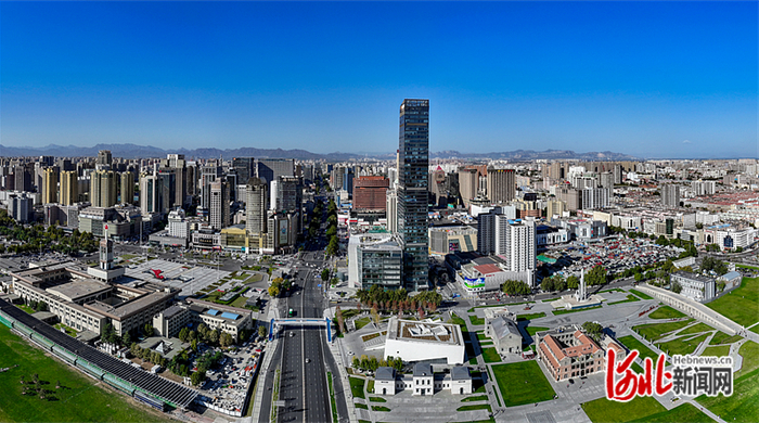 11月6日拍摄的省会石家庄. 河北日报记者史晟全摄