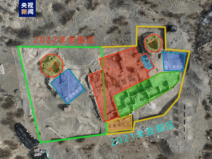 △苏峪口瓷窑址2021-2022年度发掘区整体航拍图