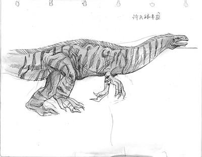 许氏禄丰龙手绘草图