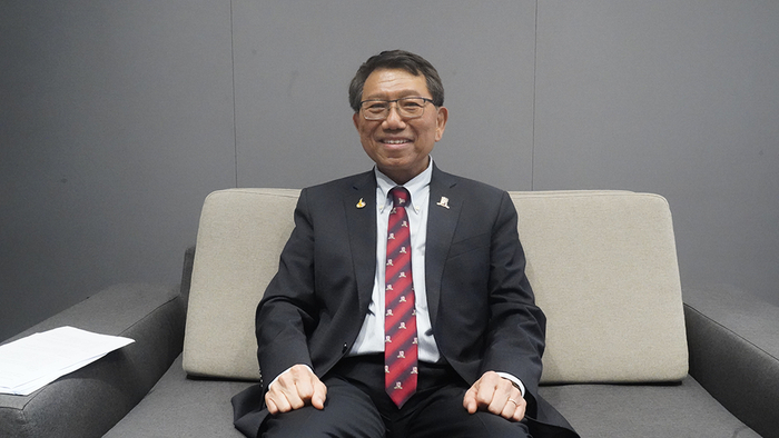 香港中文大学校长段崇智接受澎湃新闻专访。图片由澎湃新闻记者吴怡 拍摄