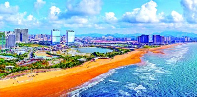 第九个国家新区青岛西海岸新区风景。资料图片