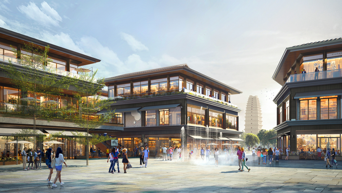 西安太古里外景效果图