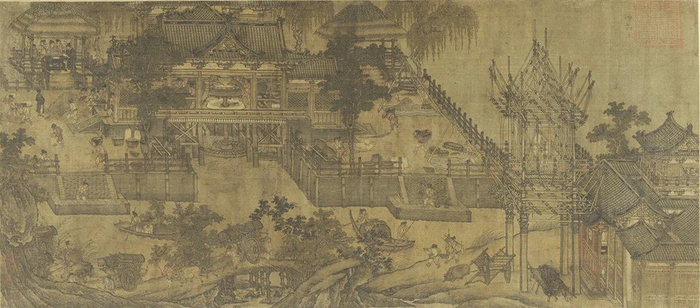 闸口盘车图卷约907-960年五代佚名上海博物馆