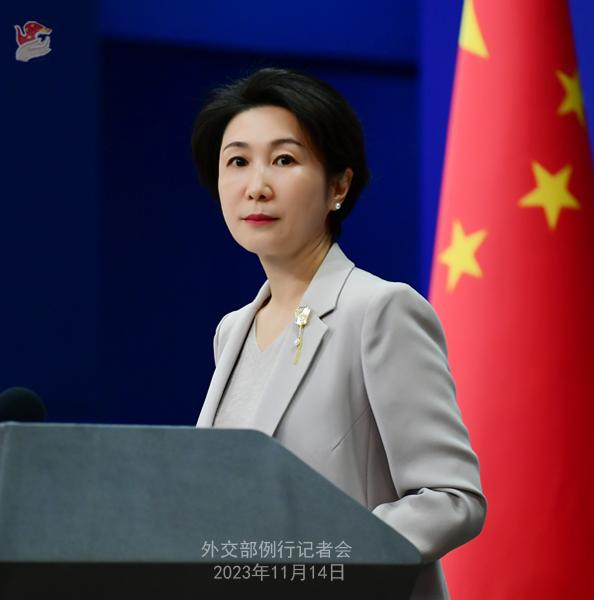 外交部发言人毛宁.薛伟 摄