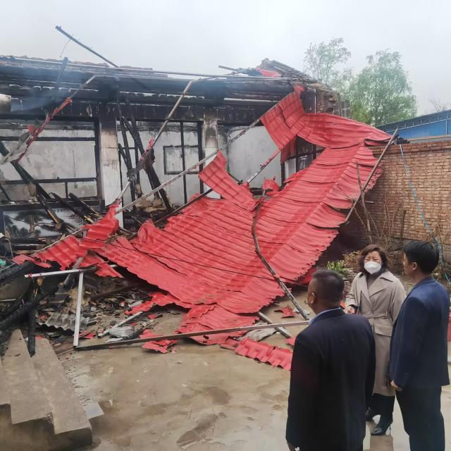 人保财险和政支公司进行防贫保险理赔勘察