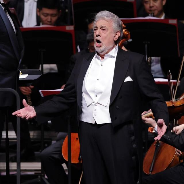 多明戈亮相中国上海国际艺术节 茅新麟 摄