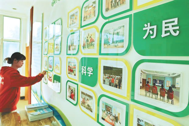 西槐庄村科技小院一角。