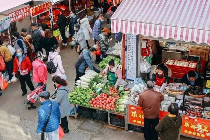 资料图 昆明市大观篆新农贸市场