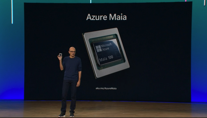 萨提亚发布 AI 加速芯片 Azure Maia｜Microsoft