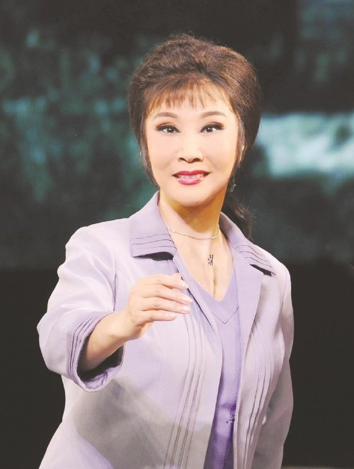 许荷英在河北梆子《李保国》中扮演郭素萍。（河北日报资料片）