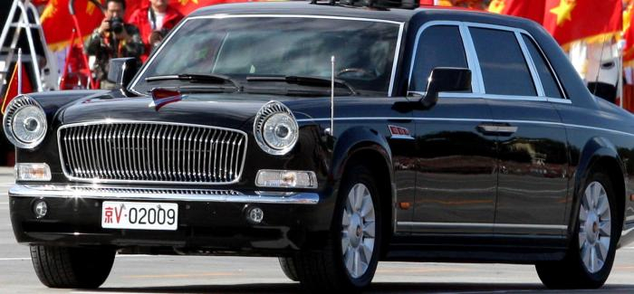 2009年10月1日,在新中国成立60周年庆典上亮相的红旗检阅车.宋吉河 摄