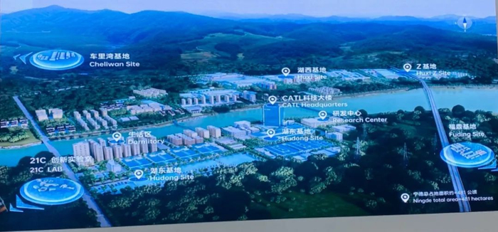 △宁德时代总部基地一览。摄影：杨倩