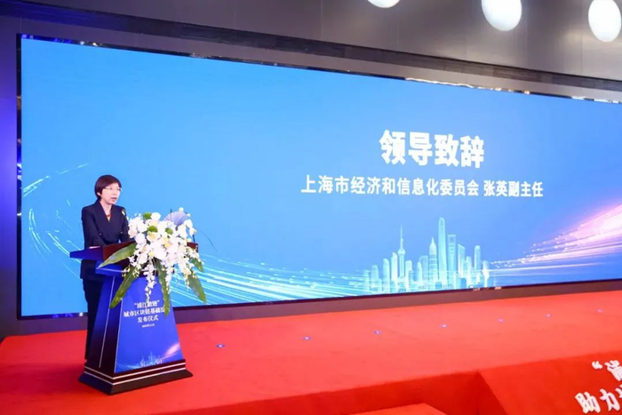 图：上海市经济和信息化委员会张英副主任致辞