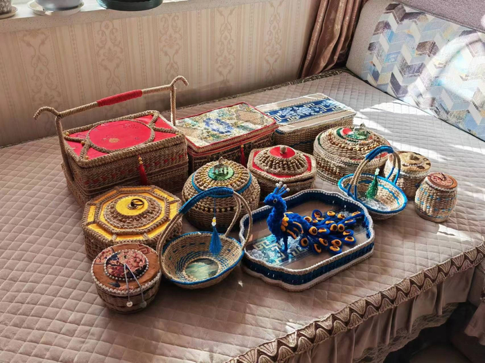 编织好的手工艺品