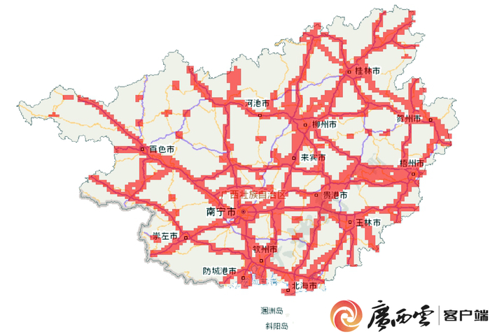 2022年版1:10000数字线划图（DLG）数据更新范围。自治区自然资源厅信息中心供图