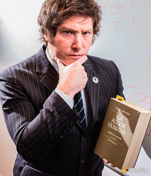 米莱与米塞斯“人的行动”西班牙版合影