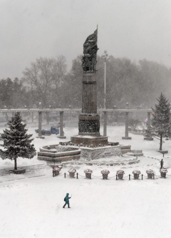 △下雪的哈尔滨