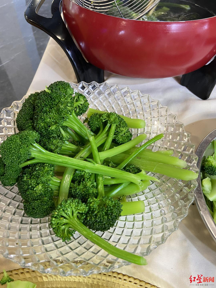 ▲可以现场品鉴的水果西兰花