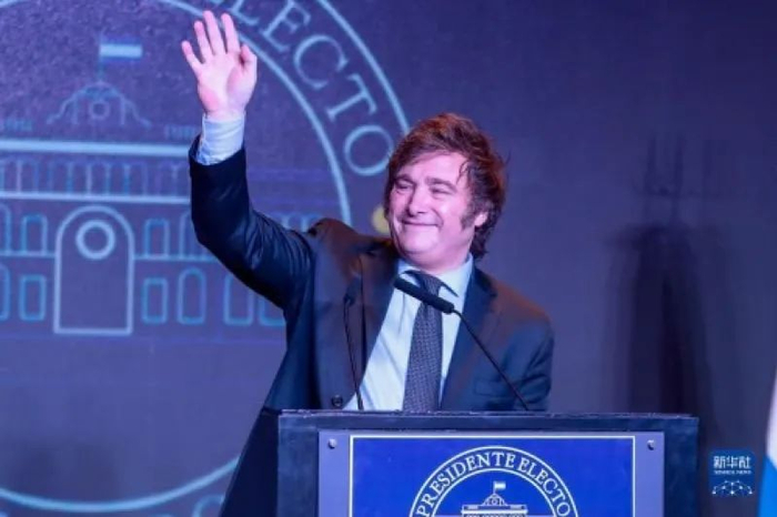 哈维尔·米莱。图片来自新华社