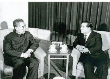  ·?1974年，周总理接见池田（右）。