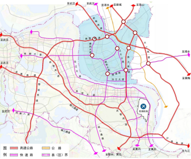对外道路系统规划图