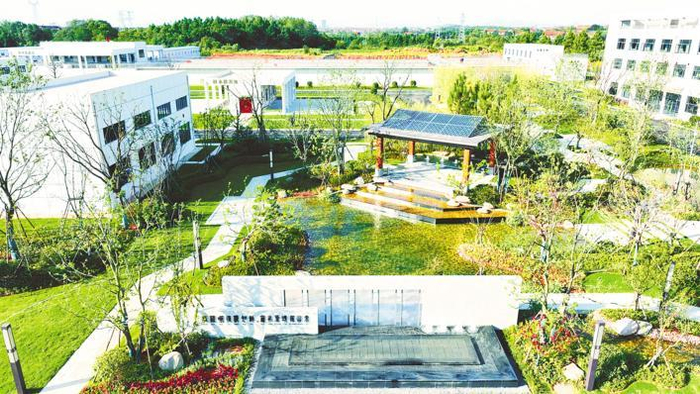 武穴市中心水厂内，处处是景。