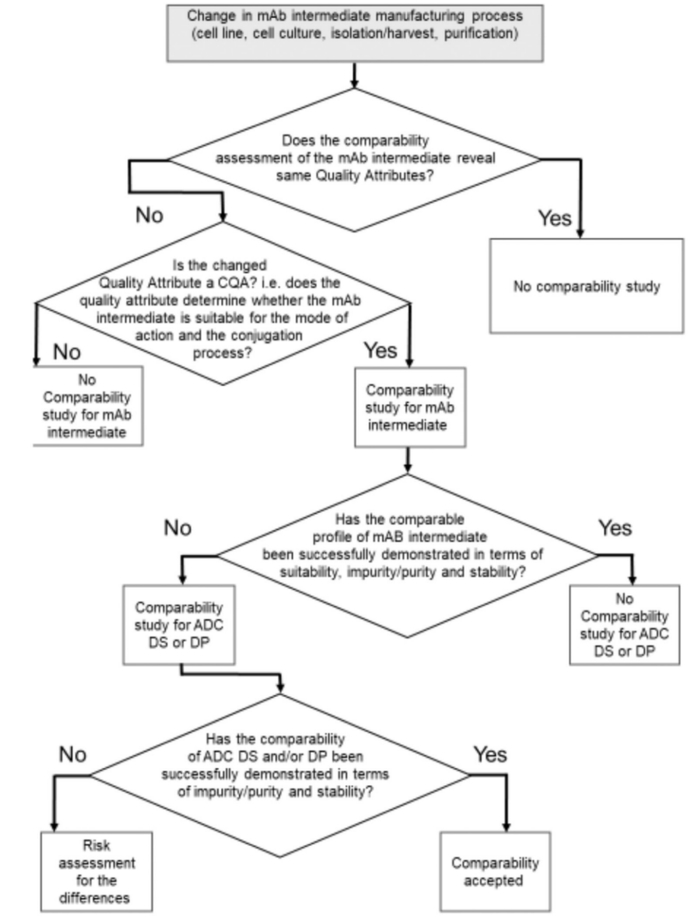 图7 ADC mAb中间体工艺变更决策树
