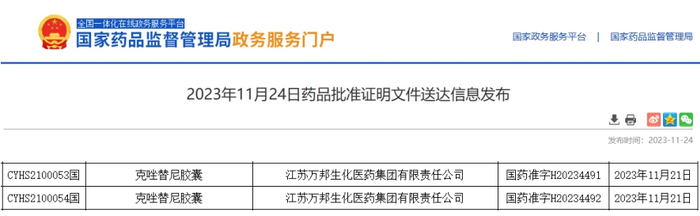 截图来源：NMPA官网