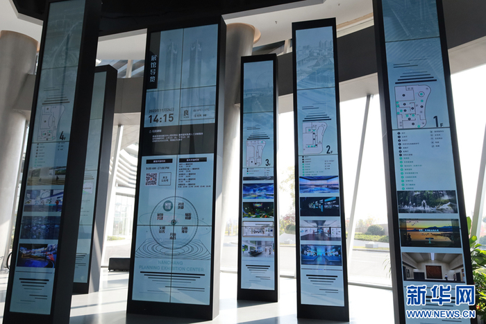 南昌市规划展示中心展馆导览。新华网 谭茜予 摄pagebreak