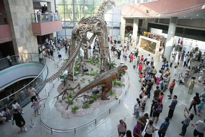 ▲河源恐龙博物馆（中国古动物馆恐龙蛋馆）