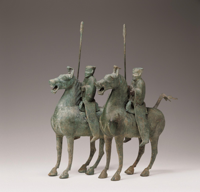 执矛铜骑士·汉代·武威市雷台汉墓出土·甘肃省博物馆藏