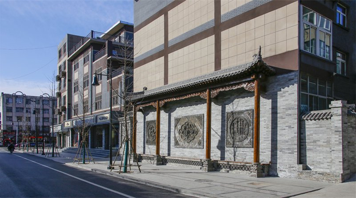 改造后的财神楼街区一角 （临汾市城市管理局供图）
