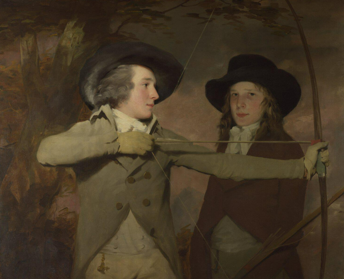 欧洲画作（《弓箭手》）中的夫拉克外套。作者/ 亨利·雷伯恩（Henry Raeburn），来源：英国国家美术馆