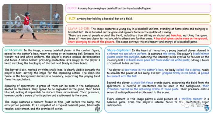 图4 不同来源图像描述对比图