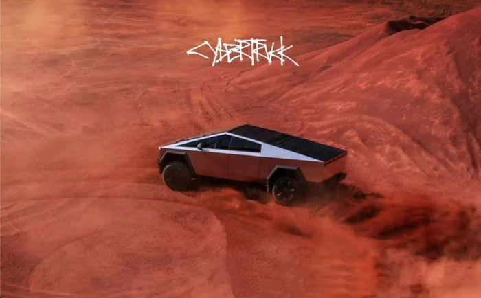 Cybertruck沙漠行驶